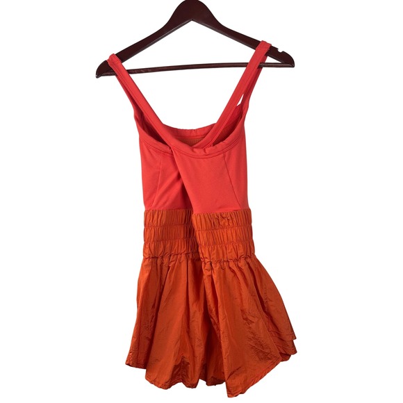 Free People Movement Way Home Skortsie S Orange Morning Burst Dress Athletic - Picture 9 of 16